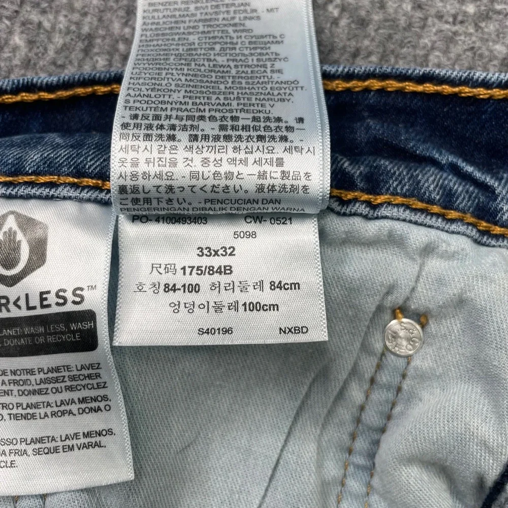 Levi's 527 Slim Bootcut Jeans Mens 33x32 Blue Denim Medium Wash 5098 Stretch